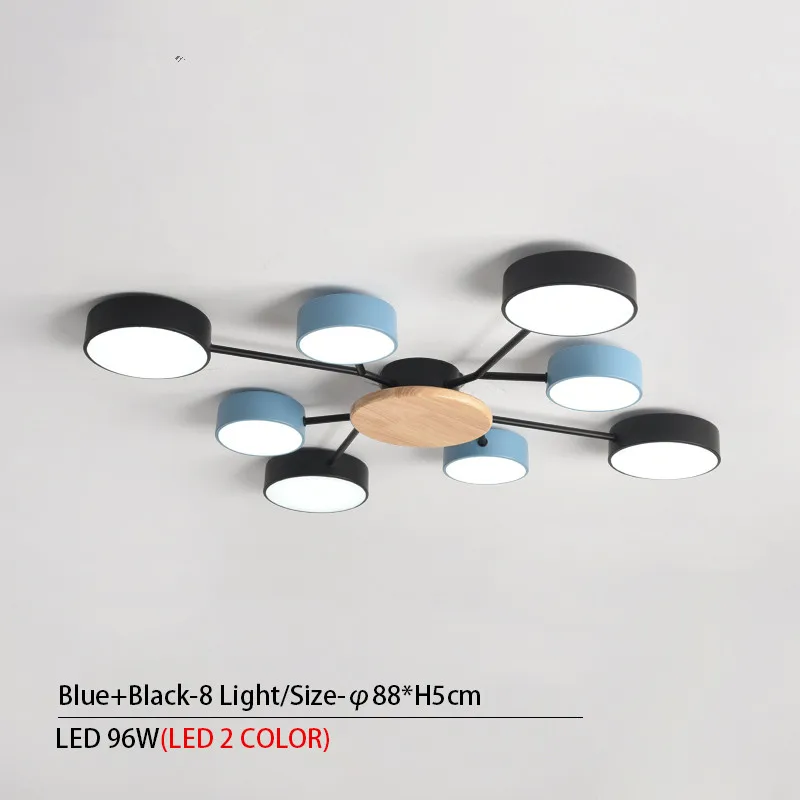 Houten plafondlamp Grijze metalen lampenkappen voor slaapkamer Woonkamer kinderkamerlamp Binnenhuis inbouw plafondlamp