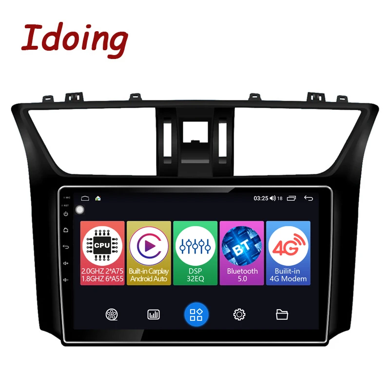 

Idoing 10.2"Car Radio Multimedia Player Android Auto Carplay For Nissan Sylphy 2012-2016 Head Unit Plug And Play Navigation GPS