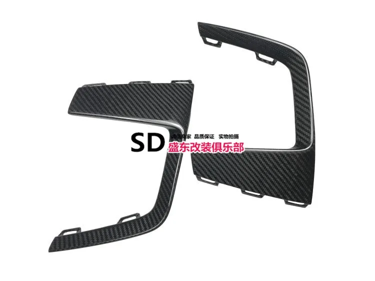 Fit for AUDI 2019 S4 3.0T Limousine Fog lamp frame S4 dry carbon fiber fog lamp wind knife