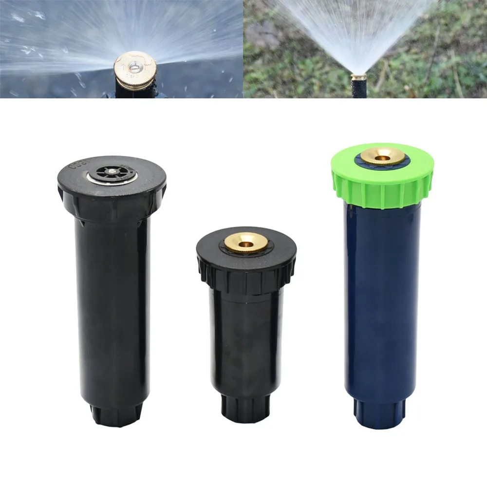 Garden Lawn Popup Sprinkler 90/180/360 Degree Irrigation Sprinkler Farm Refraction Nozzle For Watering & Irrigation