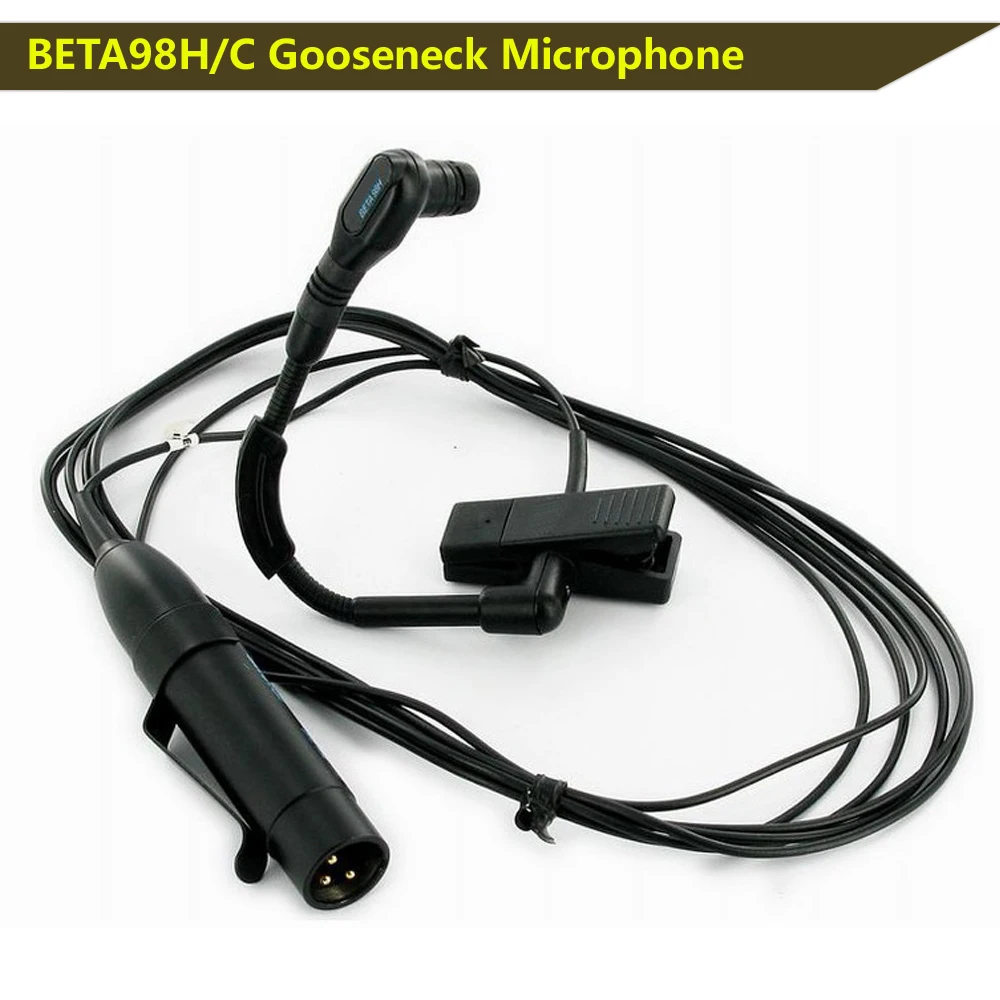 Instrument Microphone BETA98H/C Brass woodwind precission flexible gooseneck microphone