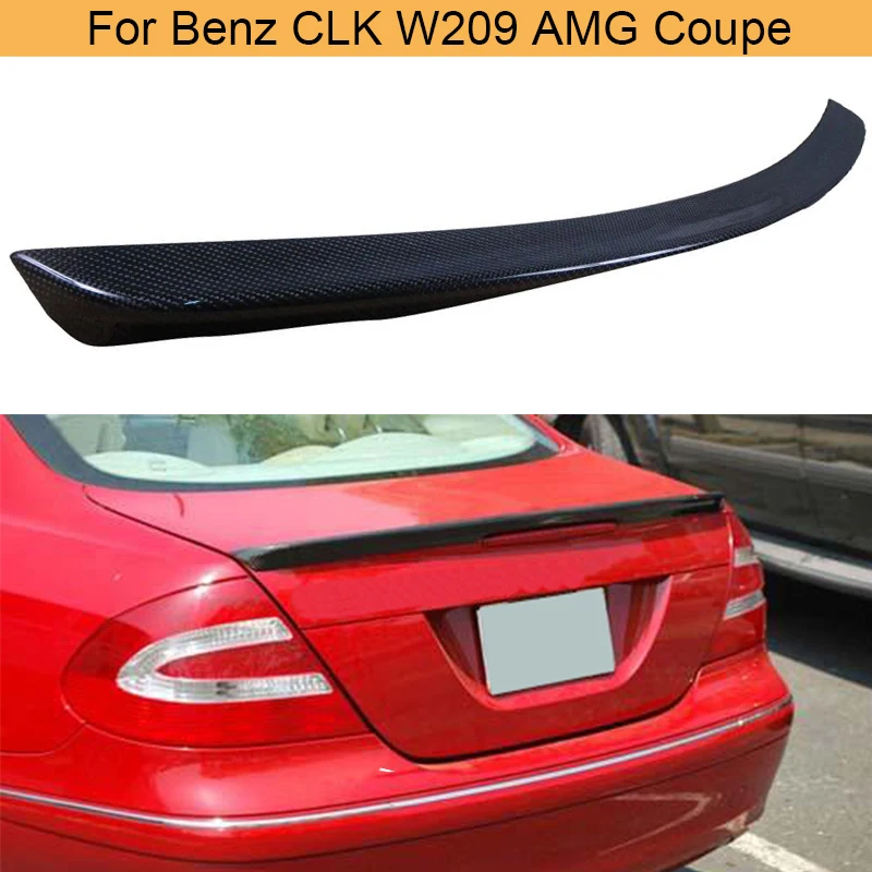 

Car Rear Trunk Spoiler Wing For Mercedes Benz CLK Class W209 C209 AMG Coupe 2003-2009 Rear Trunk Boot Wing Spoiler Carbon Fiber