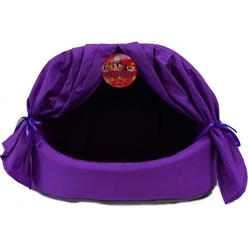 Pet Quatro Webbed Fabric Nest Cat Dog Bed Purple