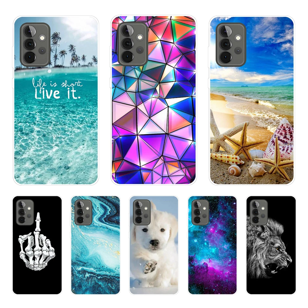 For Samsung Galaxy A32 A52 A72 Case Phone back Cover For Samsung A32 A52 A72 4G 5G 2021 silicon coque funda bumper