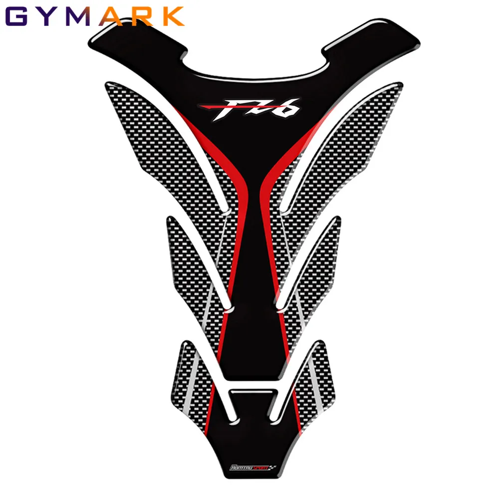 For YAMAHA FZ6 FZ6N Motorcycle Accessories 3D Carbon Fiber Fuel Tank Pad Protection Sticker Fuel Tank Decal