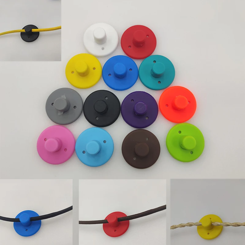 Color Silicone Fixing Piece Braided Wire Ceiling Plate Card Line Buckle Lighting Accessories For Pendant Lamp Wall Light Base