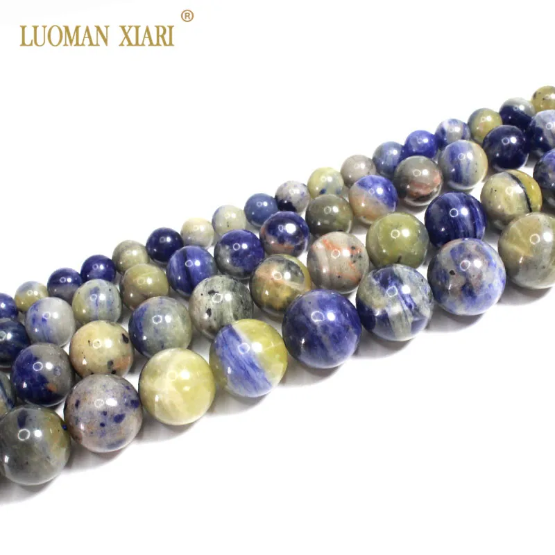 

Fine AAA Natural Blue Sodalite Round Natural Stone Beads For Jewelry Making DIY Bracelet Necklace 4/6/8/10/12mm South Africa