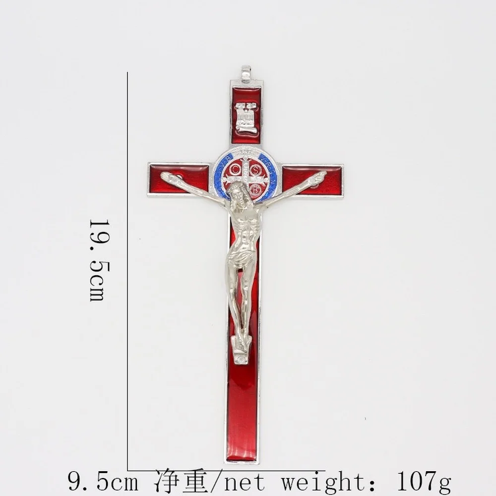 Exorcism Cross Saint Benedict Crucifix Jesus Zinc Alloy Material Accessories Catholic Supplies Cross
