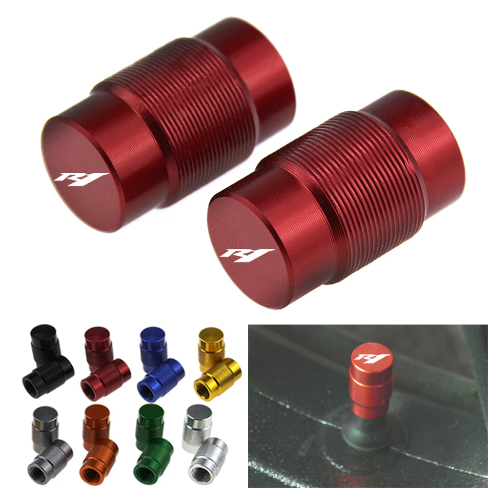 for Yamaha YZFR1 YZF R1/R1M/R1S 2013 2014 2015 2016 2017 2018 2019 2020 Motorcycle Wheel Tire Valve Stem Caps CNC Airtight Cover