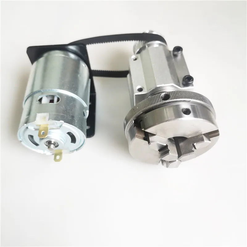 mini lathe woodworking beads machine spindle DIY lathe / bead machine 65 Three-jaw chuck spindle assembly