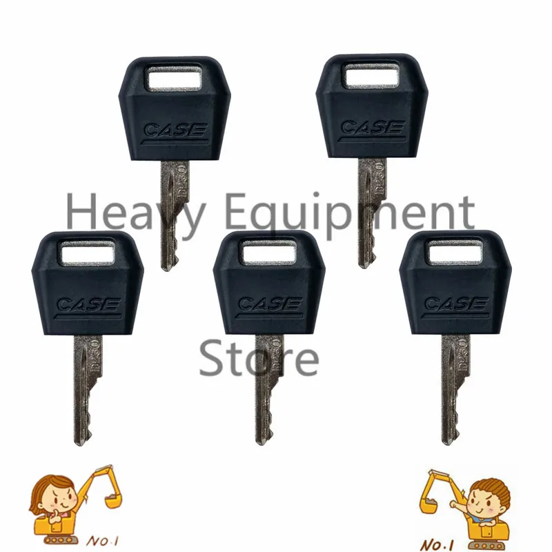 

5Pcs Ignition key for Case International Tractor 580D 580K 580L BACKHOE LOADER