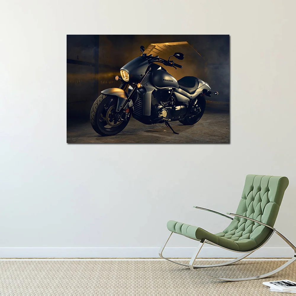 Suzuki Boulevard M109R Motorcycles Photo Wall Art Posters and Prints Canvas Painting For Living Home Decor