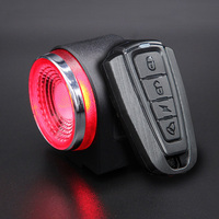 ANTUSI A8 Automatic Brake Taillight Remote Bicycle Rear Light Wireless Bell Road Bike Anti-theft Alarm Loc MTB Lamp