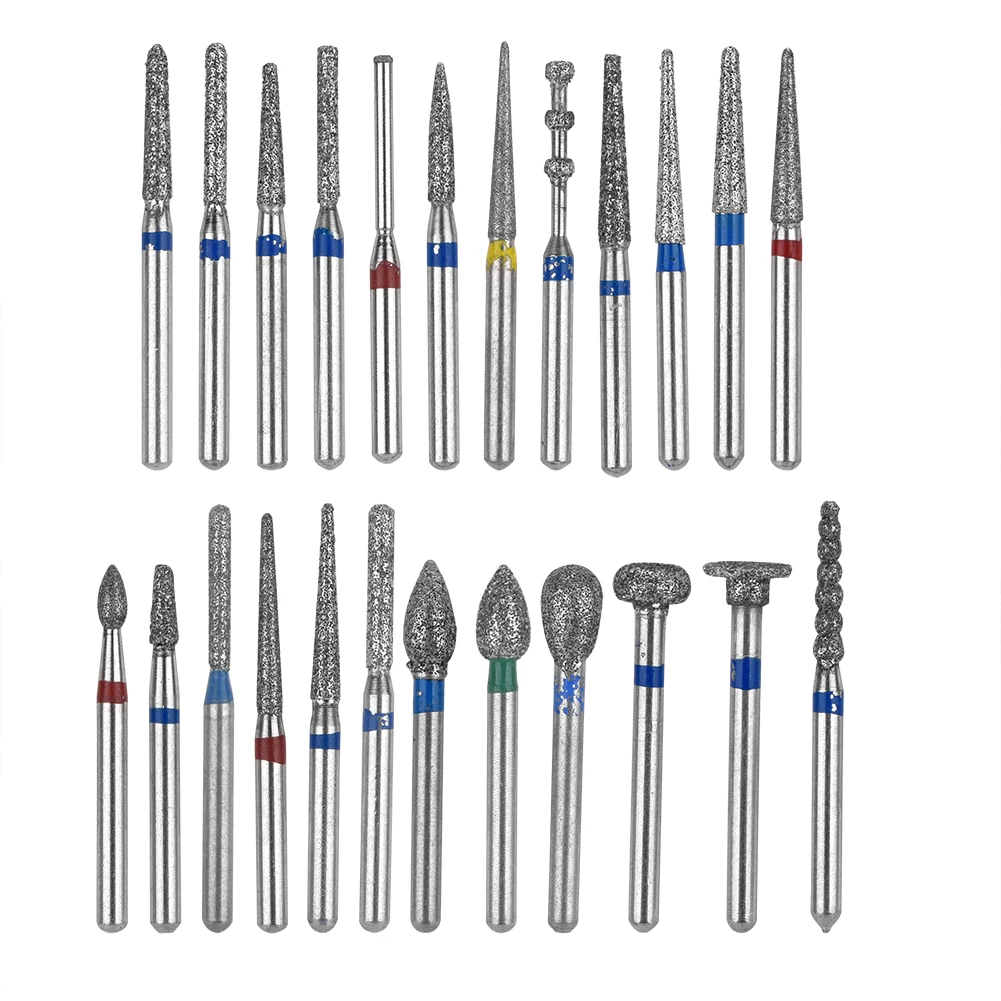 

24Pcs/Box Aluminium Alloy Silicone Dental Diamond Burs Drill 24 Holes Dental Burs Holder High Speed Block Box Holder Dental Tool