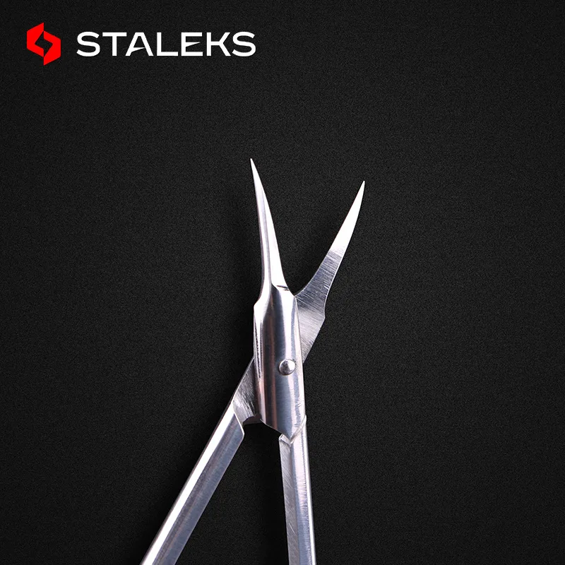 1pc STALEKS Classic 10-1 Elbow Beauty Scissors Stainless Steel Nail Scissors High Quality Peeling Makeup Scissors Tools