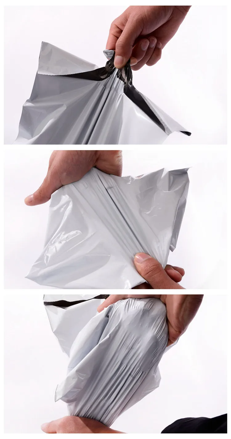 Sac en plastique jetable blanc épais, 100 pièces/paquet, sac Express, sac d'expédition et de courrier, 20cm x 35cm