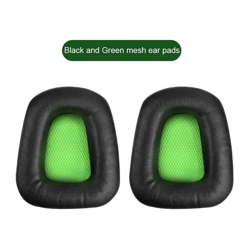 Almohadillas de repuesto para auriculares Razer Electra V1/V2, almohadillas de espuma para auriculares, alta calidad, color negro, verde, 1 par