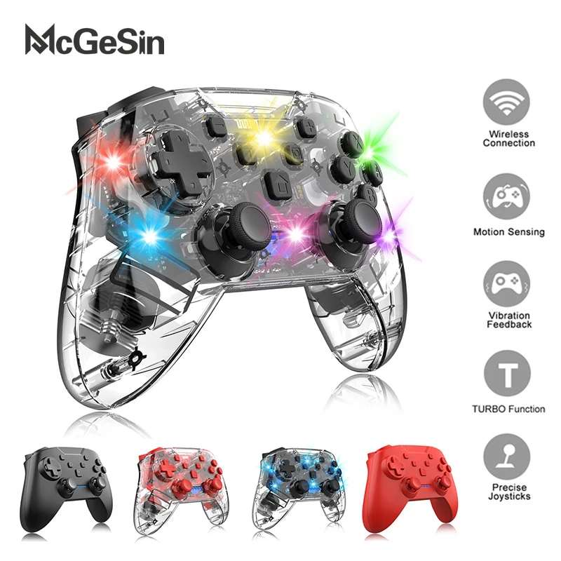 

Professional Gamepad Bluetooth Wireless Controller Compatible With Switch Host Also Supports Windows Computers And Android