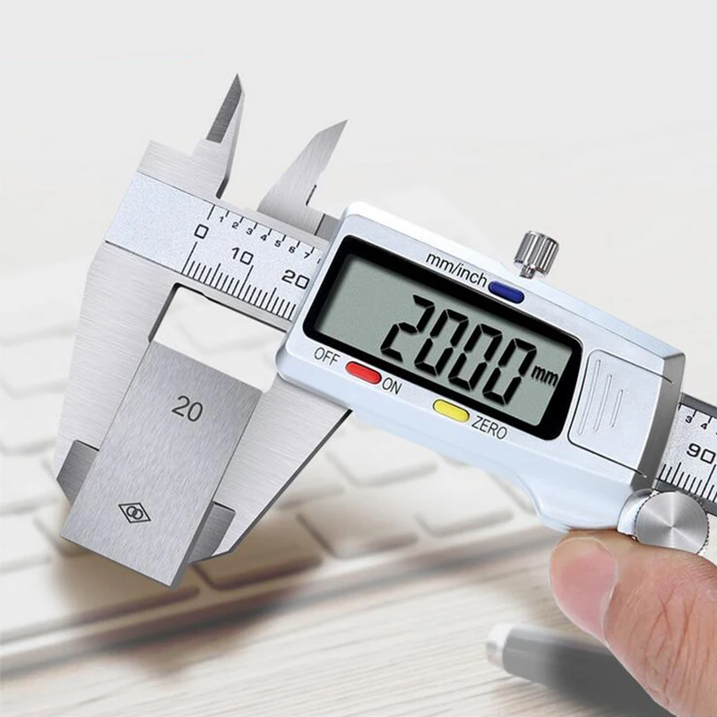 Digital Caliper Stainless Steel Electronic Digital Vernier Calipers 6Inch 0-150mm Metal Micrometer Measuring Tool Caliper Gauges