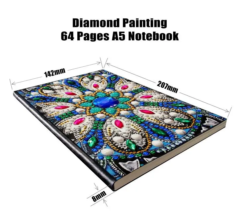 Diamond Painting Note Book Embroidery Derivative Semi-finished Mosaic Cover 64 Page Blank Notebook Personality Necessary Gifts