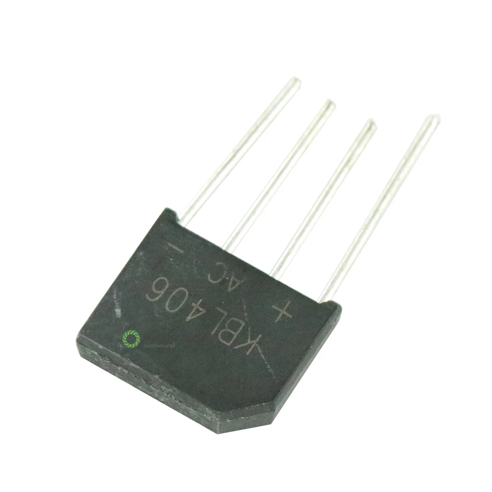 10 pieces. KBL406 600 V SIP-4 4A diode bridge rectifier single phase bridge rectifier new arrival