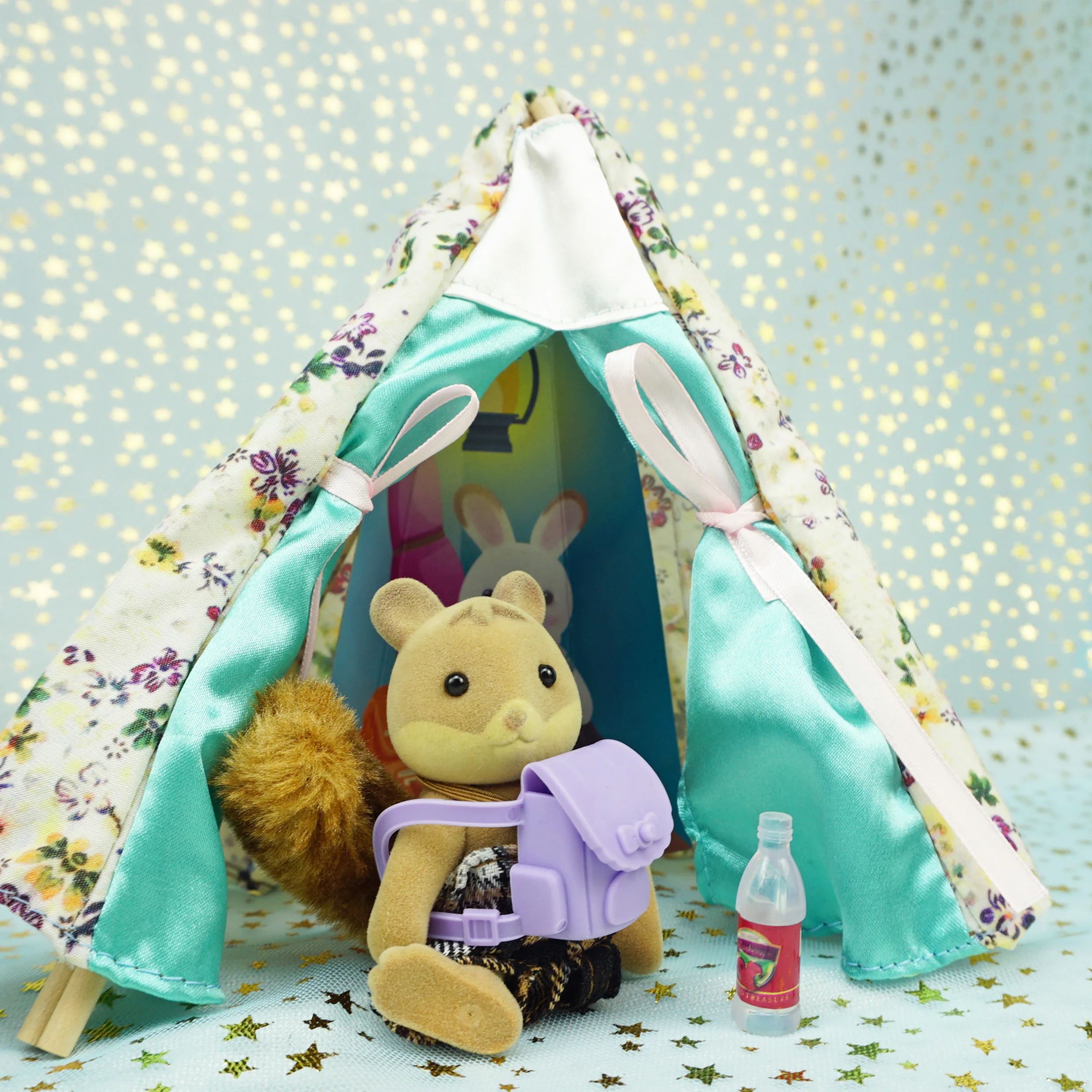 1:12 Forest Hut Play House Villa ABS1/12จำลองสัตว์ป่ากระรอกแมวเด็กวันเกิดของขวัญ