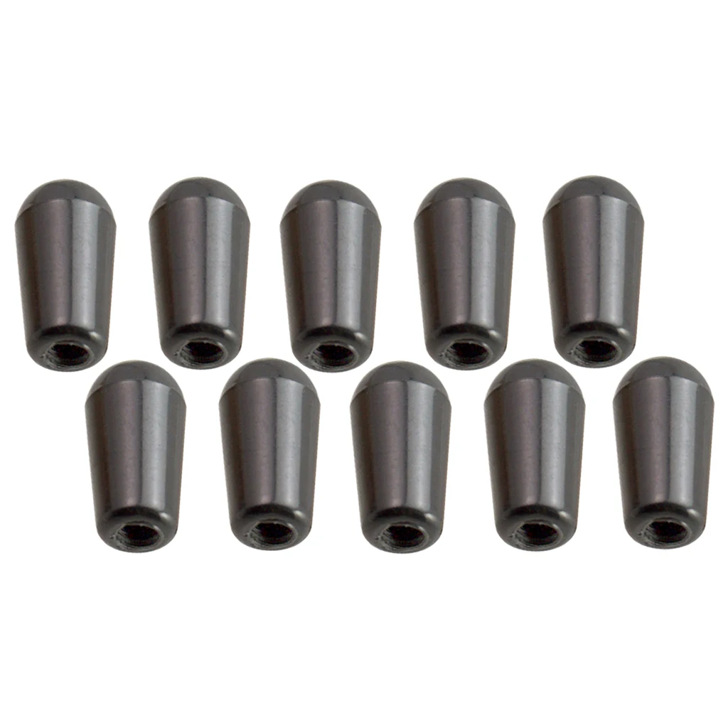 Tooyful 10 Pcs Plastic 3 Way Pickup Lever Selector Toggle Switches Knobs Cap Tip Buttons for ST SQ Electric Guitar