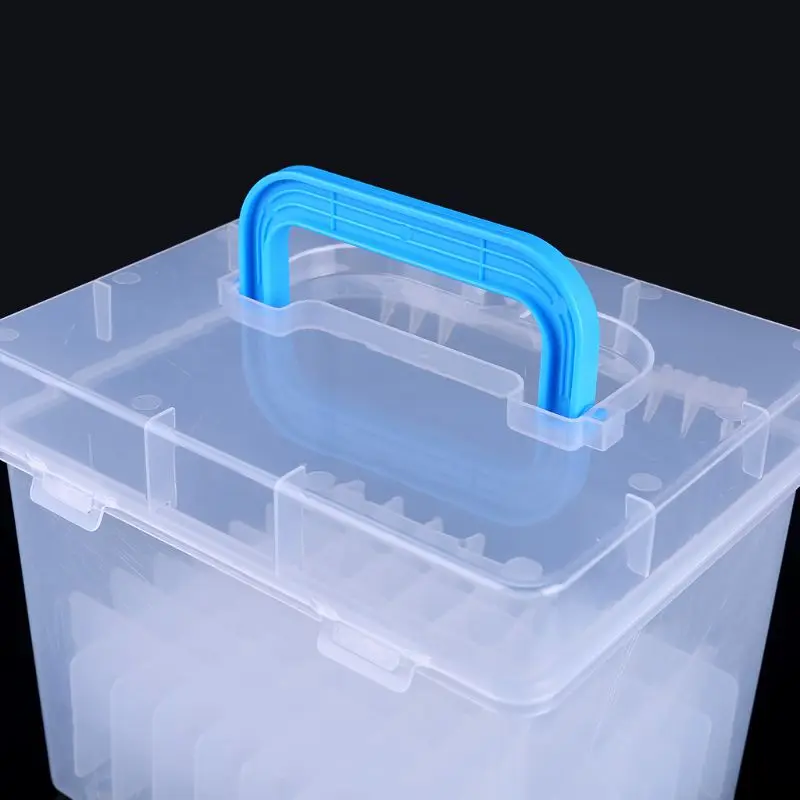 New 80 Slot Plastic Carrying Marker Case Holder Storage Organizer Box for Paint Sketch Markers-Fits for Markers Pen from 15mm to