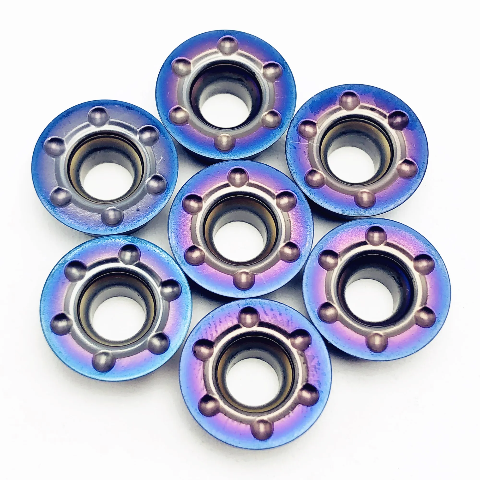 Utensile di tornitura RPMT1204 RDMW1204 Super Hard Blu Nano Rivestimento Interno Tornitura Utensili In Metallo Duro Utensile Da Taglio di Metallo di Trasporto libero