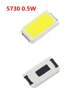 100 ks SMD LED 2835 3030 5730 čipy 0,5 W 1 W 3 V 6 V 9 V 18 V 36 V 140 lm korálky světlo bílé teplé povrchové montáže PCB emitující dioda lampa 10 nejlepší prodej LED pásek 2835 2b6c - №5