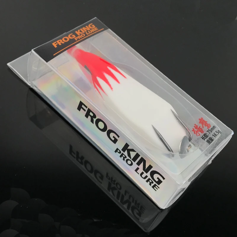 TEASER WLY 16.5g75mm Topwater Soft Frog Fishing Lure Catfish Silicone Artificial Sea Bass Trout Wobblers Crankbait With Hook