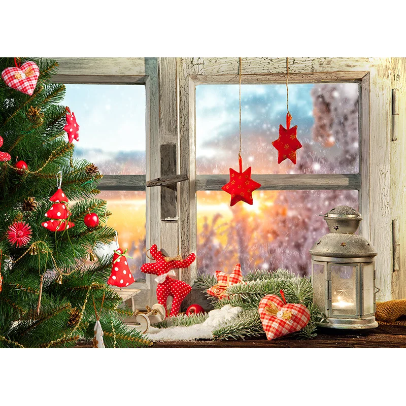 คริสต์มาสพื้นหลังคริสต์มาสต้นไม้ภาพเด็กทารกฉากหลังสำหรับ Photo Studio Props 21905 STL-04