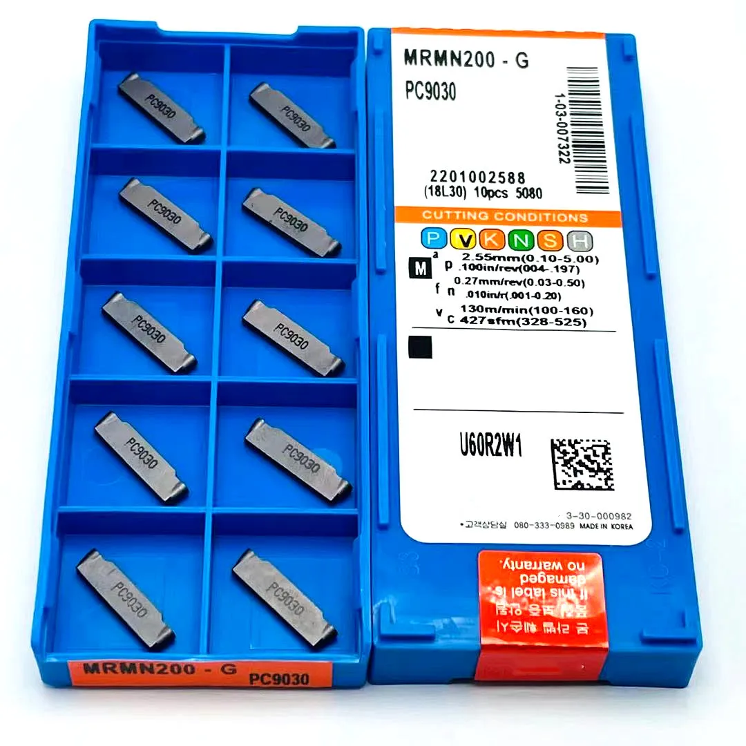 10 pz MRMN300 MRMN200 MRMN400 PC9030 inserti in metallo duro per la lavorazione di scanalature ad arco, scanalatura, utensili di tornitura, utensili per scanalatura