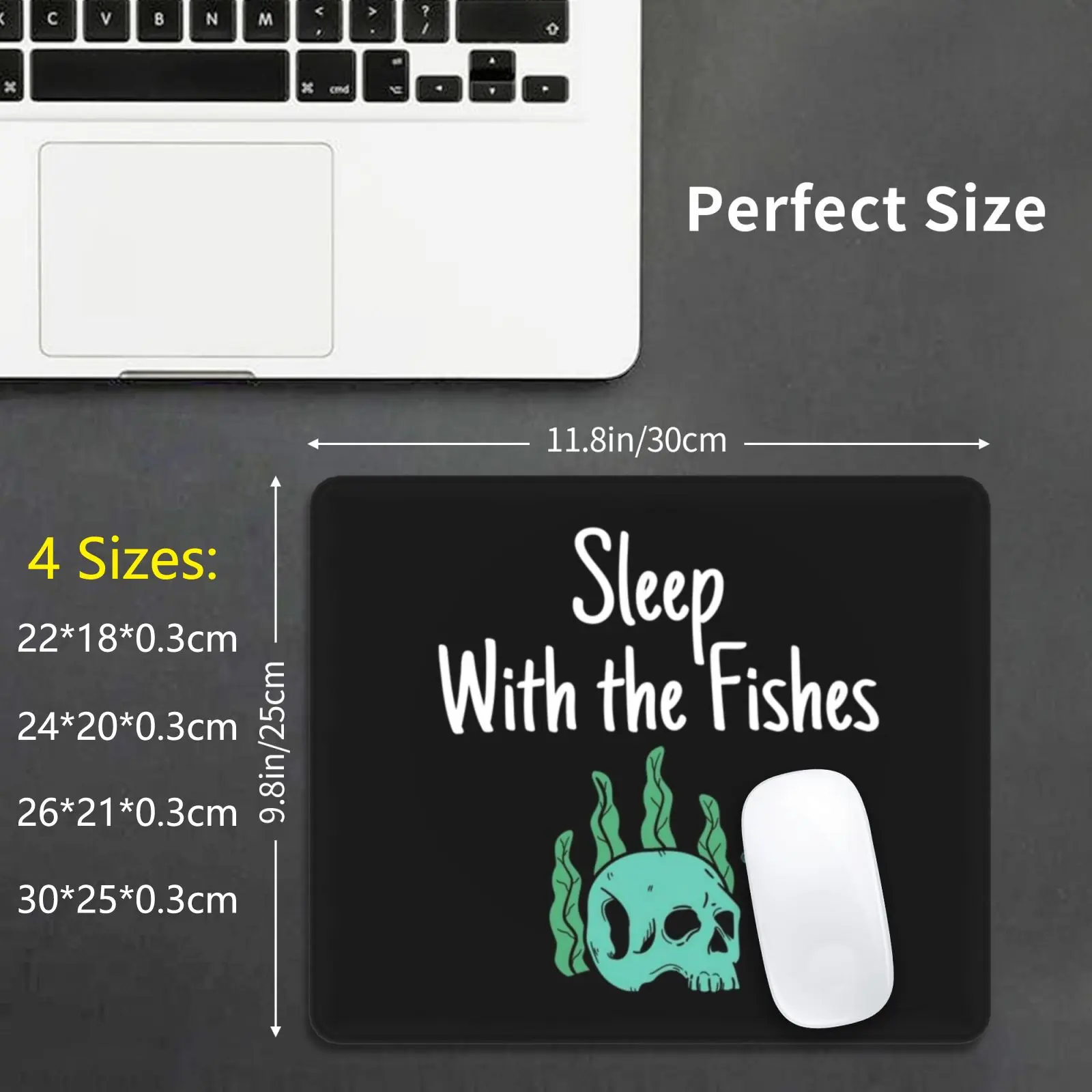 Sleep With The Fishes Mouse Pad DIY Print El Jefe Mob Pablo Escobar Colombia Coke Drug Cool Bad Villain