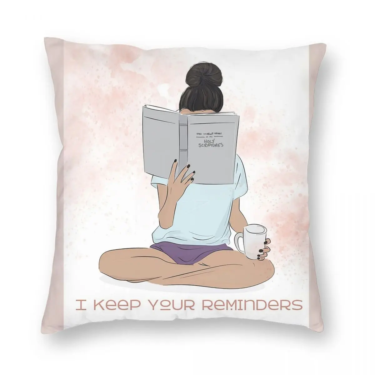 I Keep Your Reminders JW Song Gift Square Pillowcase Polyester Linen Velvet Zip Decor Throw Pillow Case Home Cushion Cover