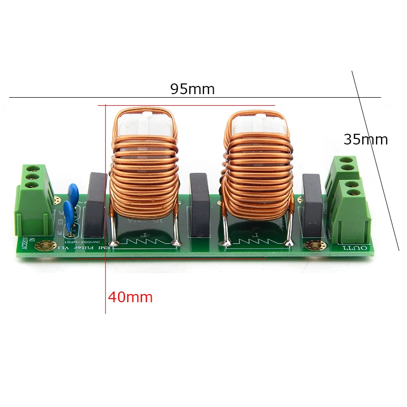 HiFi Placa De Filtro De Energia EMI Para Amplificador De Áudio DAC AMP CD TV DIY Kits 2A 4A 18A