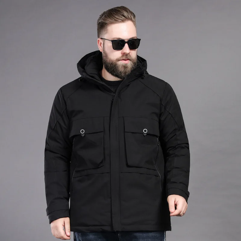 2020 nuevas chaquetas Parka de invierno para hombre, Parkas gruesas de camuflaje de algodón para hombre, abrigos casuales de otoño, abrigos con capucha de talla grande XL-8XL