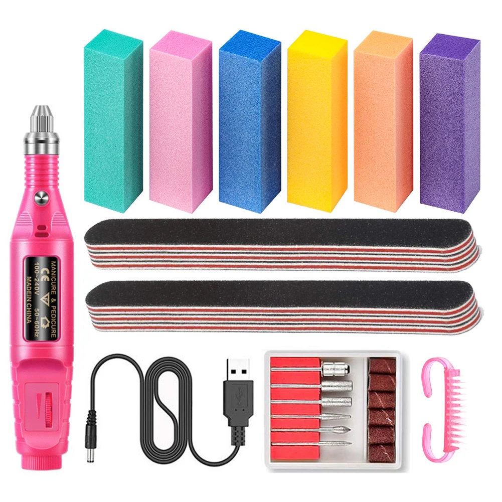 

Professional Electric Gel Nail Drill Machine Kit Poly Nails Gel File Art Acrylic Cutter for Nails Accessories and Tools Supplies