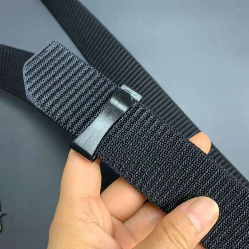 Men Nylon Belt Titanium Buckle Quick Unlock Training Belt 110 CM 120CM 130 CM