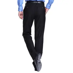 Pantalones rectos de pierna para hombre, pantalón de Chef, peto de trabajo, negro