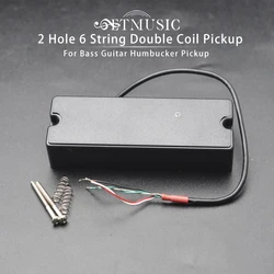 Sealed Soapbar 2 Hole Bass Guitar Pickup 6 String Double Coil Humbucker Pickup Ceramic Magnet Bass Guitar Accessories