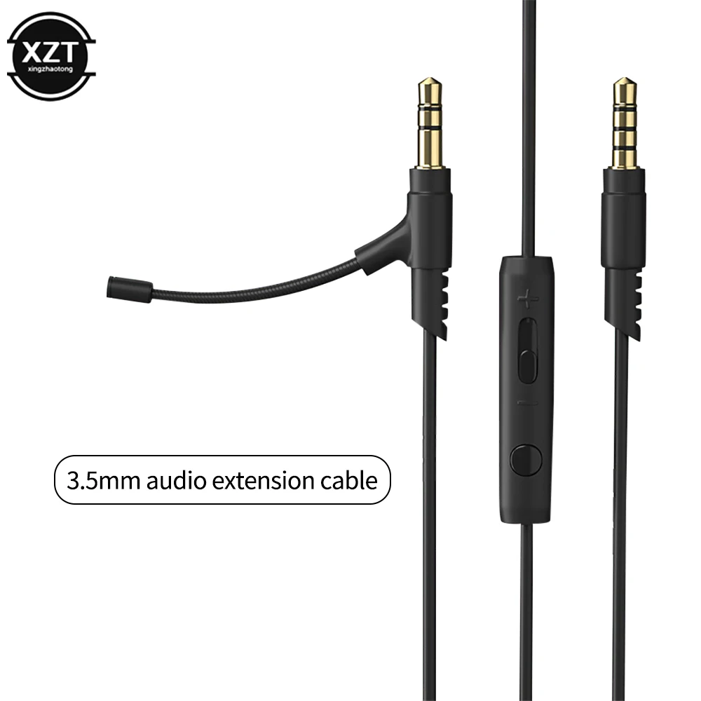 1.2M wysięgnik do mikrofonu kabel Mic do 3.5mm słuchawki z pojemnikiem mikrofon do telefonu PC do Boompro gamingowy zestaw słuchawkowy V-MODA