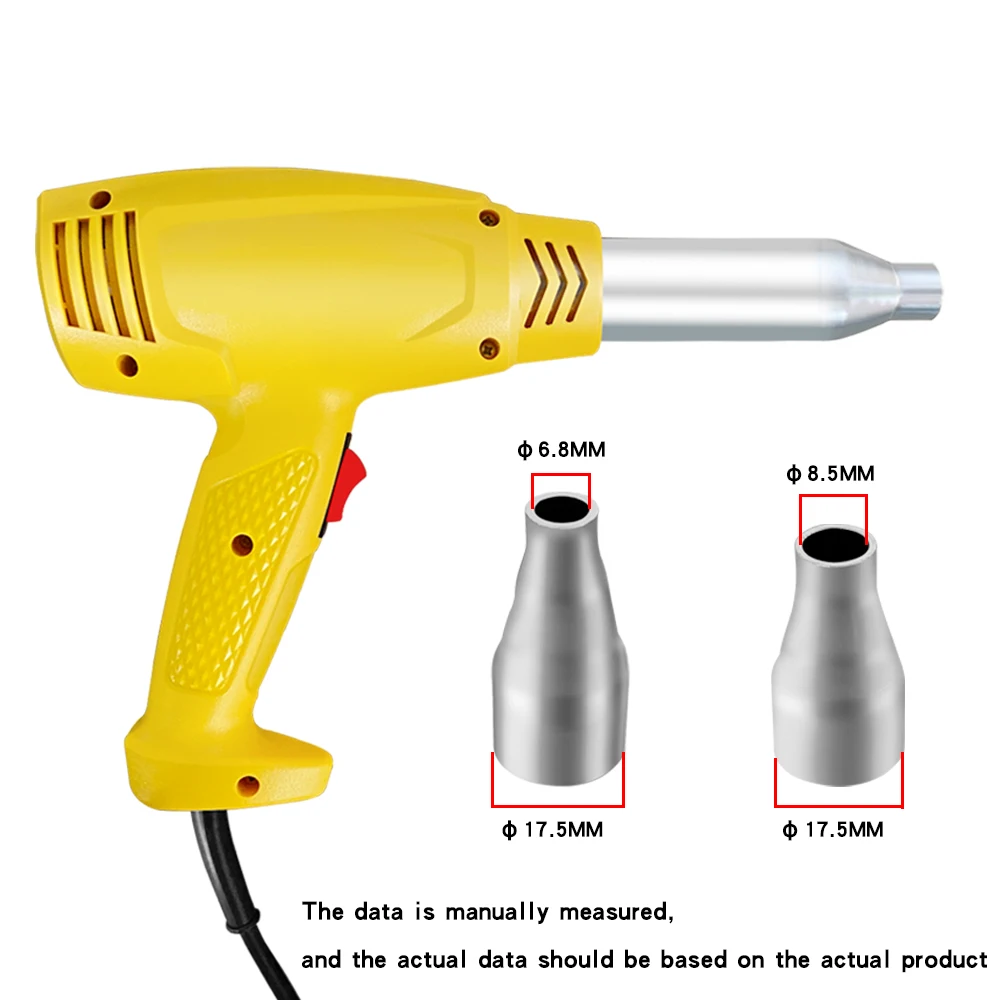 Soldador de plástico de 1000W, herramientas de garaje, pistola de aire caliente, máquina de reparación de plástico PVC, reparación de parachoques de