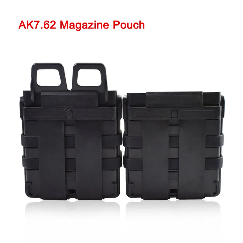 Wholesale Tactical 5.56 7.62 Double Fast Mag Molle Pouch Quick Pull M4 Hunting Rifle Gun Pistol Magazine Pouch Airsoft Outdoor