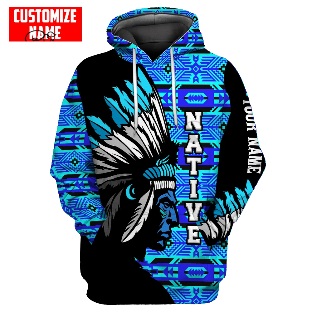 

PLstar Cosmos Newest 3Dprinted Native Chief Custom Name Harajuku Premium Streetwear Unique Unisex Hoodies/Sweatshirt/Zip Q-1