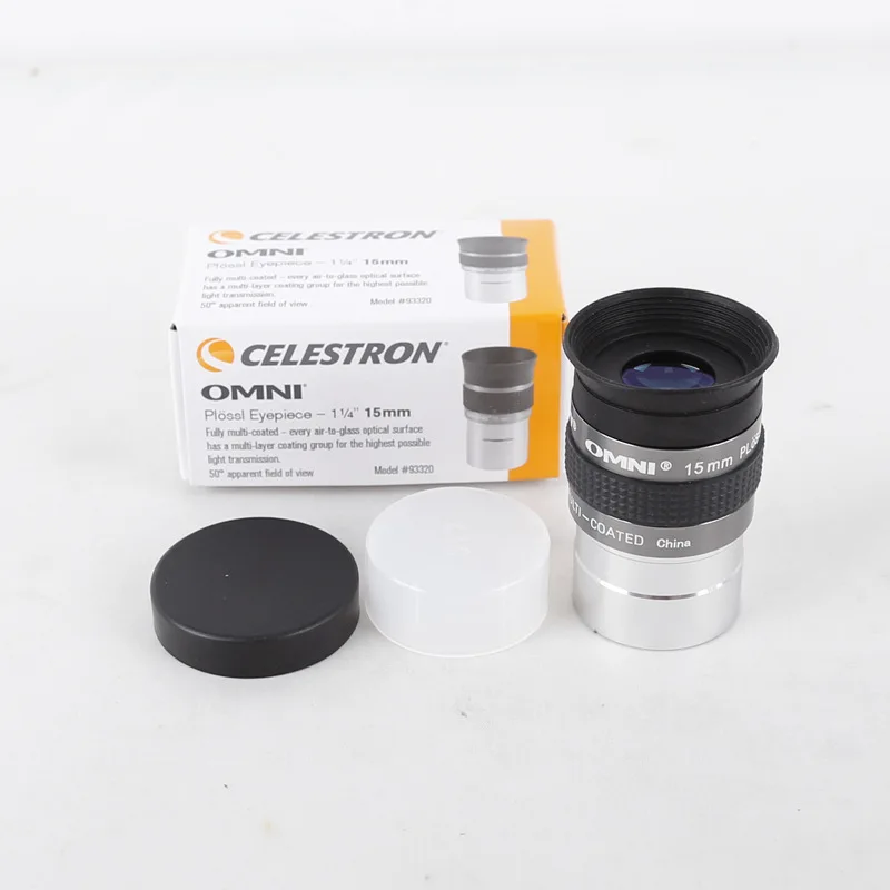 Celestron OMNI 15mm PLOSSL Eyepiece Optical 4-Element 1.25inch Spotting Scopes Telescope Eyepiece Lens