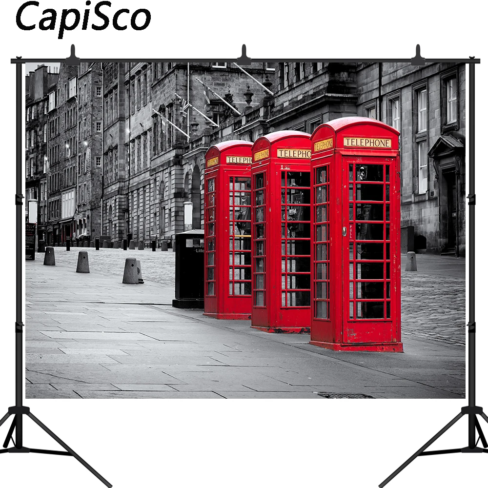

Capisco старый телефонный стенд город ретро Лондон город улица живописные фотографические фоны фотографии фоны фотостудия