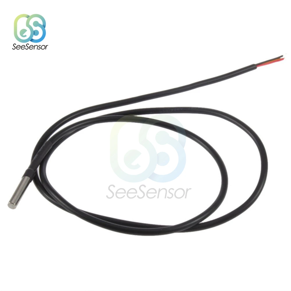 Arduino용 방수 디지털 온도 센서, 100cm, DS1820 스테인레스 스틸, DS18b20 온도 프로브
