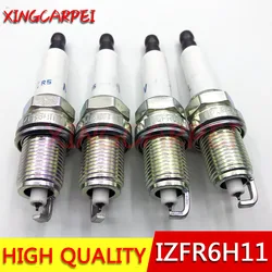 4pcs 12122158252 IZFR6H11 FR7KPP332 Spark Plug For Fit For BMW E53 E60 E63 E64 E65 E66 E87 120i 12 12 2 158 252 IZFR6H11