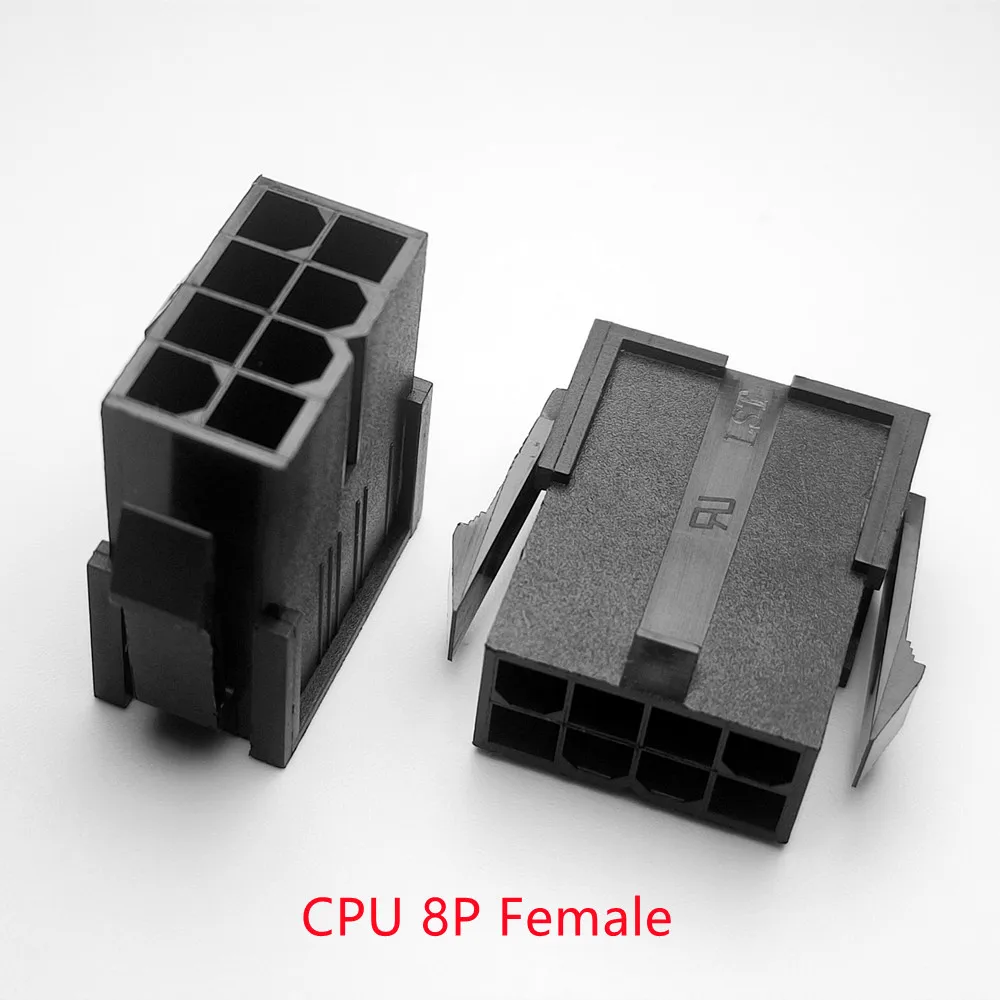 30 sztuk/1 partia 5559 4.2mm czarny 8P 8PIN żeński dla komputera PC ATX CPU złącze zasilania obudowa z tworzywa sztucznego